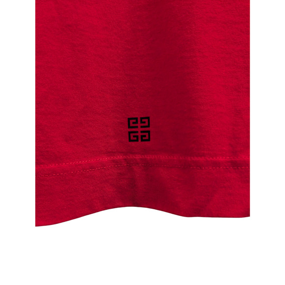 NWT Givenchy Red Trompe-l'oeil Graphic Logo T-Shirt Men's Size Large - Picture 5 of 10